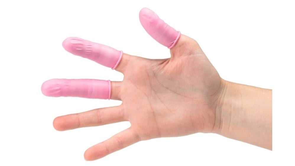 51-675-0097 EUROSTAT Pink Latex Finger Cots, Size M, 1440 per
