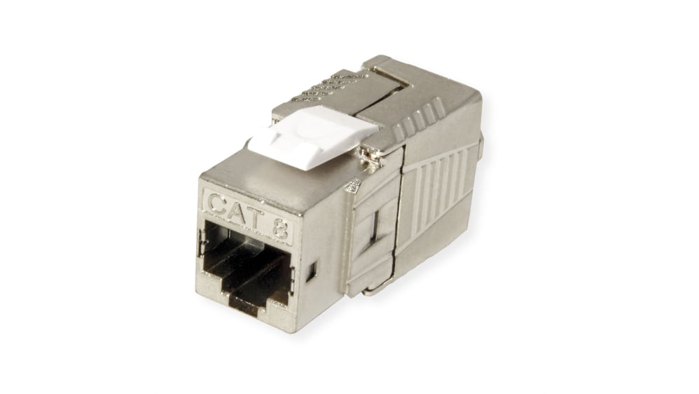 Conector RJ45 Cat8 Hembra Roline serie RJ45 Keystone Jack, de vías