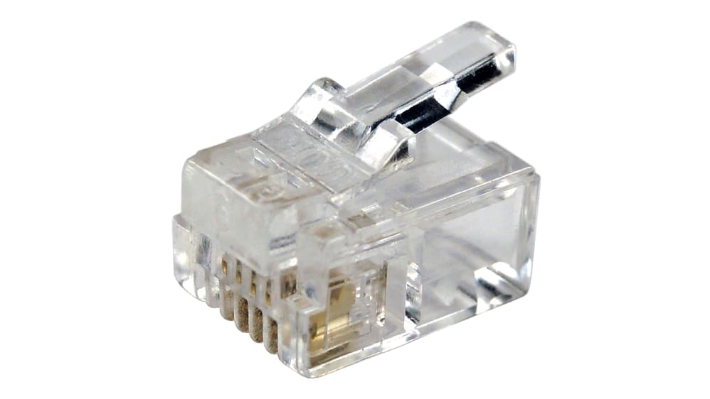 m0226　上部 RS PRO RJ11 Connector Male, Cable Shielded Straight 1 Port 6 Way | RS