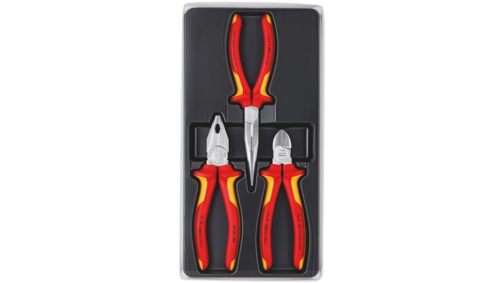 Juego Alicates Electro 3 Piezas KNIPEX 00 20 12