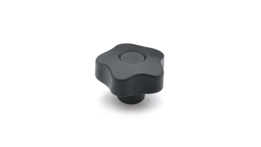 Elesa ノブ付ねじ 69784-C9 フルートノブ ポリプロピレンベースの