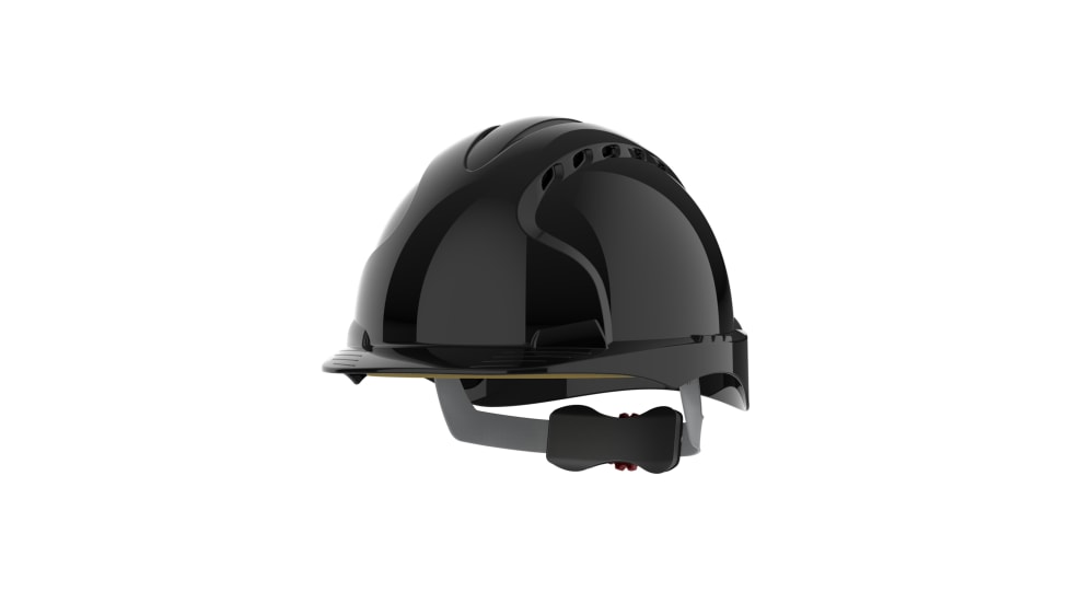 AJF170-001-100 JSP EVO3 Black Safety Helmet, Ventilated RS