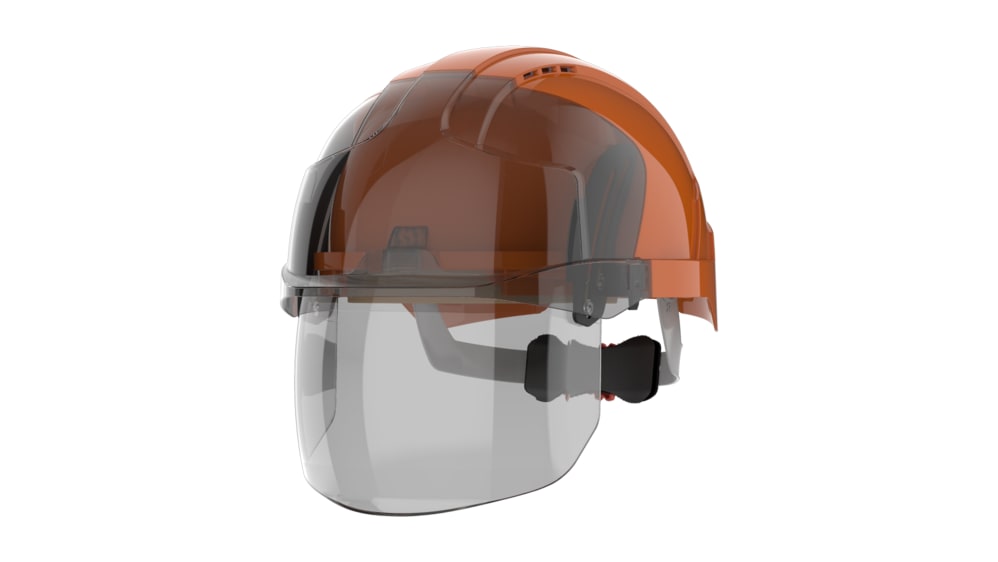 JSP EVOVISTAshield Orange Safety Helmet, AdjustableVentilated - Main Image