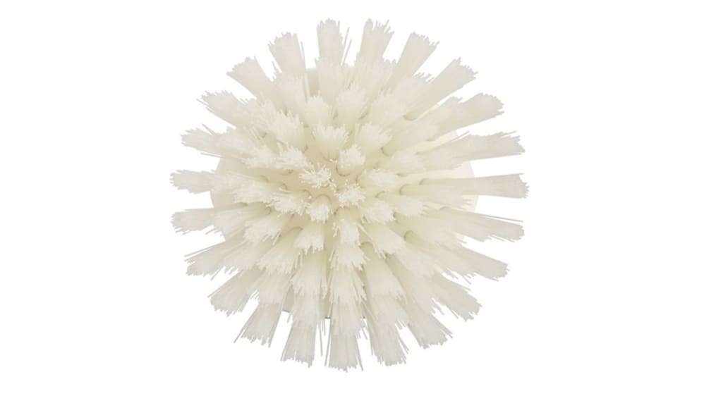 Vikan 38856 Round Hand Brush- Stiff, Yellow