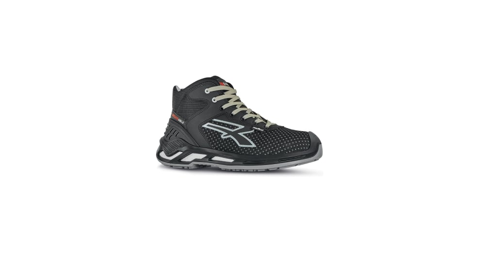0RS10134-42 UPower JACOB Unisex Black, Grey Aluminium Toe Capped