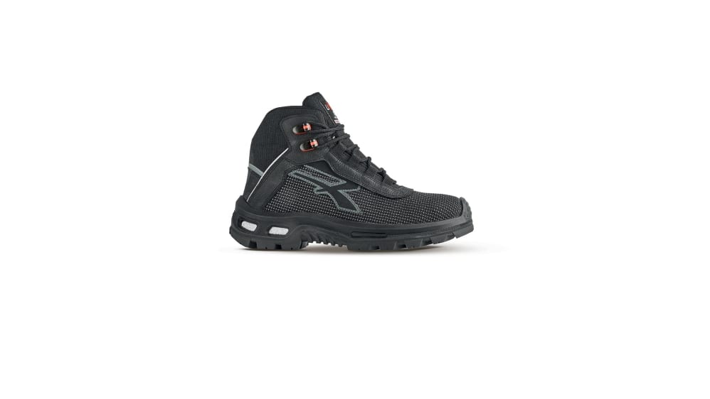UPower Red Over Unisex Black Composite Toe Capped Safety Shoes UK 13 EU 48