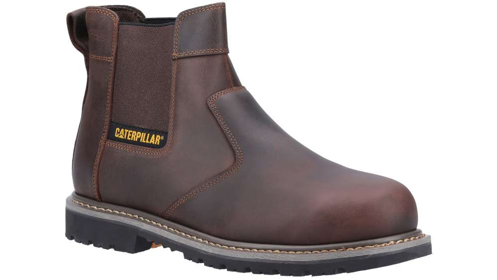 Caterpillar Powerplant Dealer Brown Steel Toe Capped Unisex Safety Boots,  UK 6, EU 40