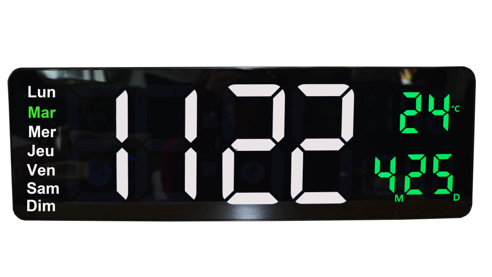 Orologio Da Parete Postmoderno Anni '80 Rexite Zero 980 Nero E Giallo - Foto 9