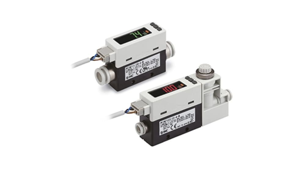PFM711-C8-E-N | SMC PF2M7シリーズ フロー スイッチ, 100 L/min, 12