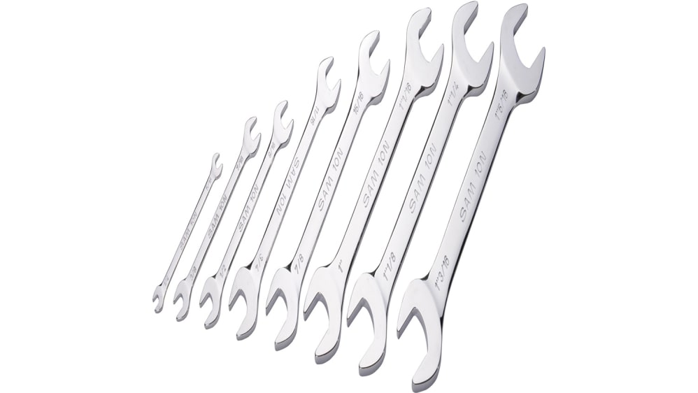 Chrome Vanadium Steel Open End Spanner Set, 8 Pieces Chrome Vanadium Steel Open End Spanner Set, 8 Pieces