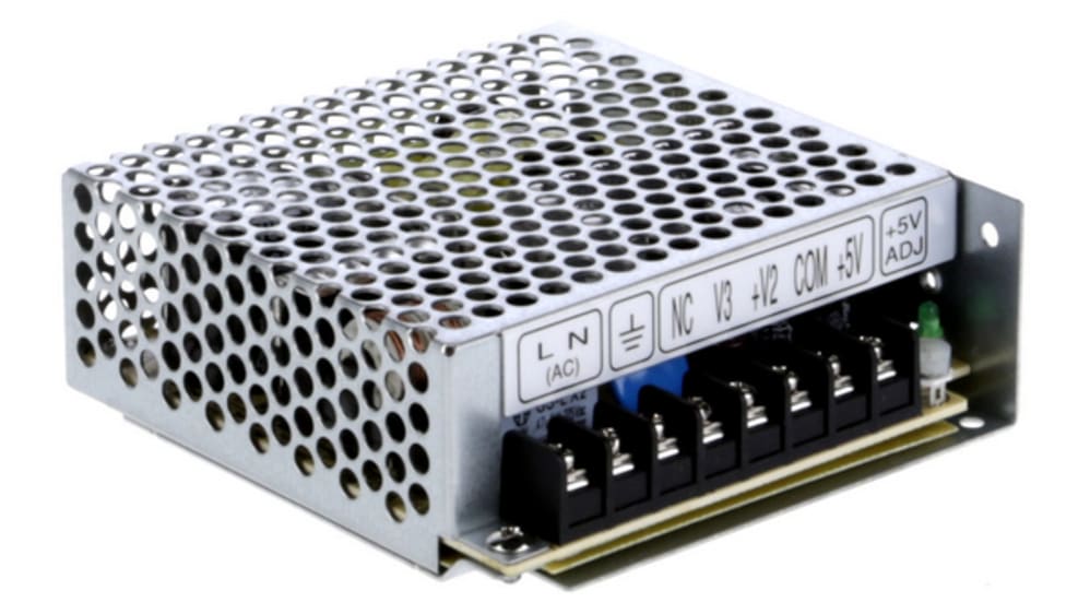 RT-50C | MEAN WELL スイッチング電源, 5V dc, 4A, 50W | RS