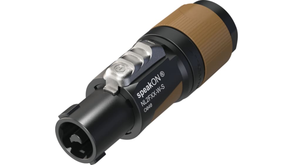 NL4FXX-W-S | Neutrik スピーカー端子, 4極, ペンタイプナイフ ねじ