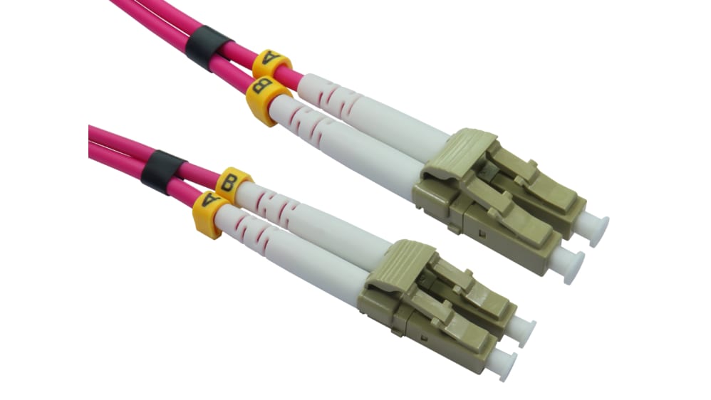 RS PRO 光ケーブル, LC - LC, マルチモード, 2コア, 3mm, 30m, 低煙性