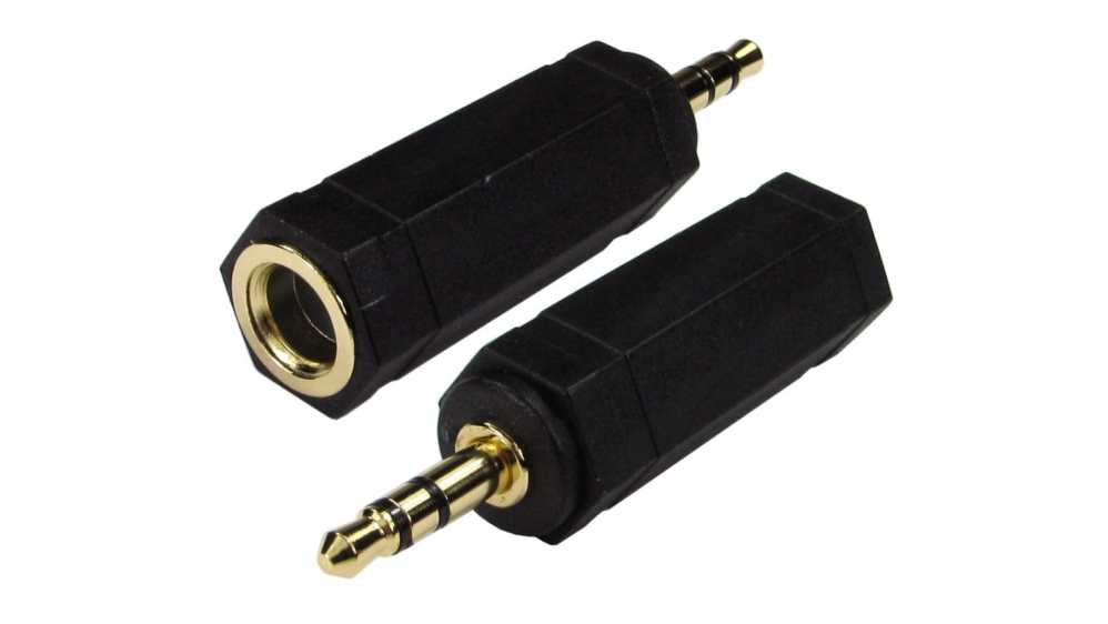 RS PRO A/V Connector Adapter, Male mm Stereo to Female mm Stereo