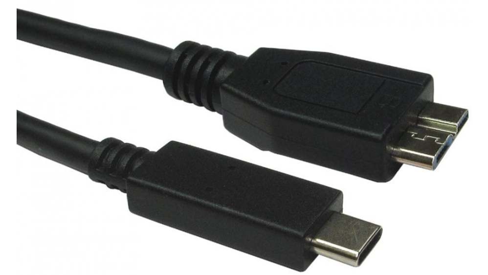 RS PRO USB 3.1, Male USB C to Male Micro USB B, 5Gbps, 1m, 60W | RS