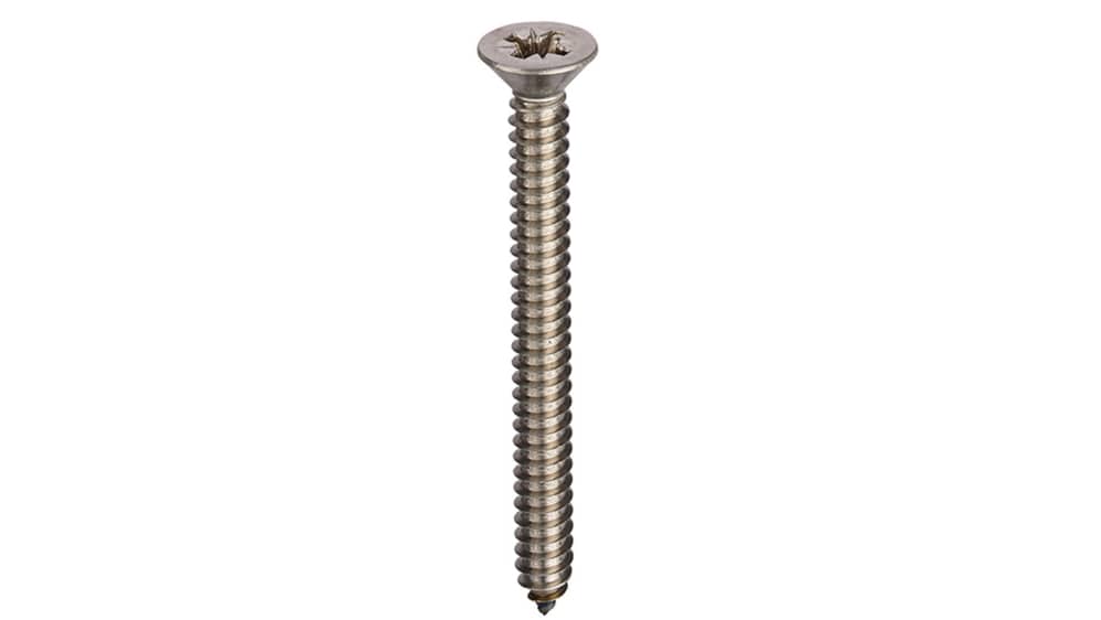 RS PRO タッピング ネジ, 長さ(メートルねじ)：38mm, 皿頭