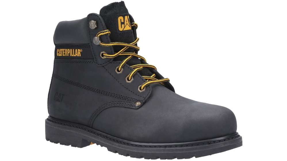 CAT P724621 Black Steel Toe Capped Unisex Safety Boots, UK 6, EU