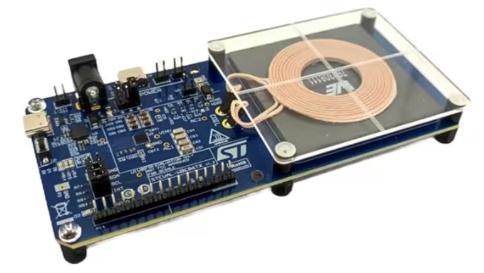 STMicroelectronics Qi Compatible Wireless Power Transmitter Evaluation  Board 32 bit ARM Evaluation Board STEVAL-WBC86TX