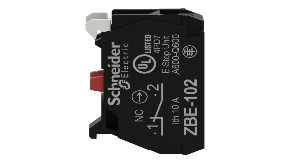 Schneider Electric コンタクトブロック SPST 600V ac ネジ Schneider Electric コンタクトブロック SPST 600V ac ネジ