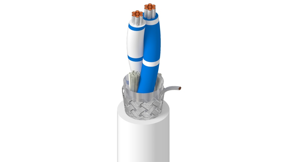 バランスケーブル(ペア) 9841.01152 | Belden マルチペアケーブル, 1ペア, 2芯, 24 AWG, 有