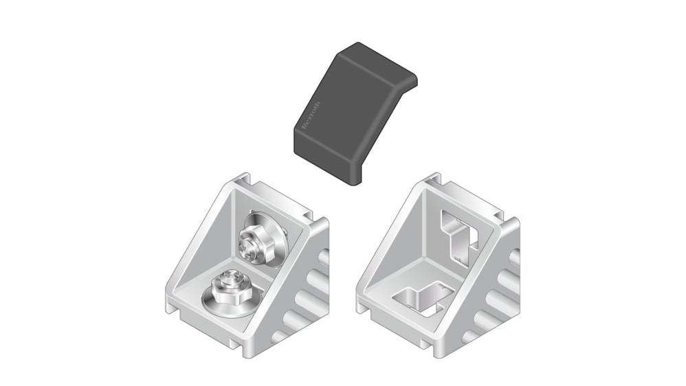 3842523561 | Bosch Rexroth M8 Angle Bracket Connecting Component 