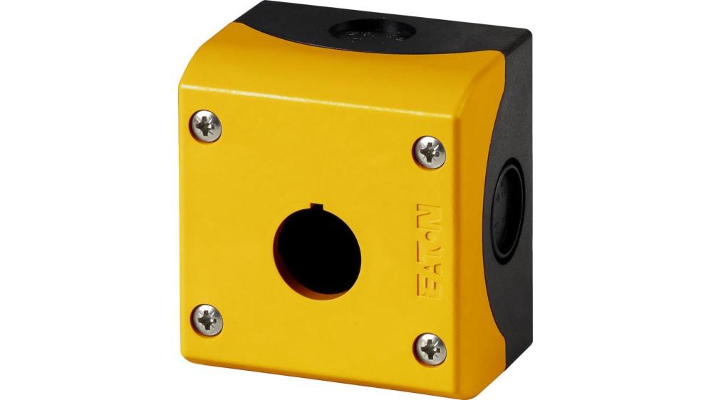 216536 M22-IY1 | Eaton Grey/Yellow Plastic M22 Push Button 