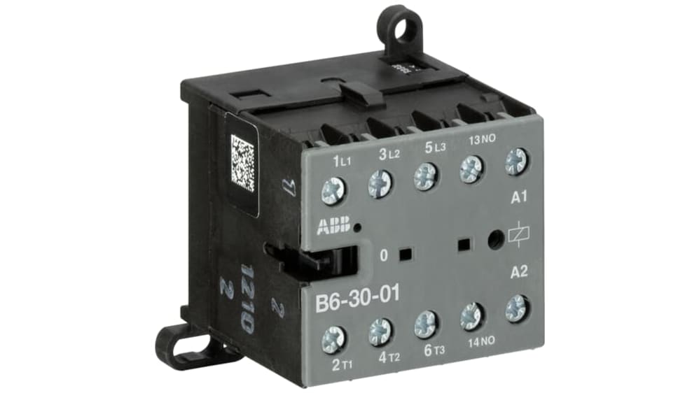 B6-30-01-80 | ABB B 電磁接触器 9 A 3極 230 V ac 690 V ac