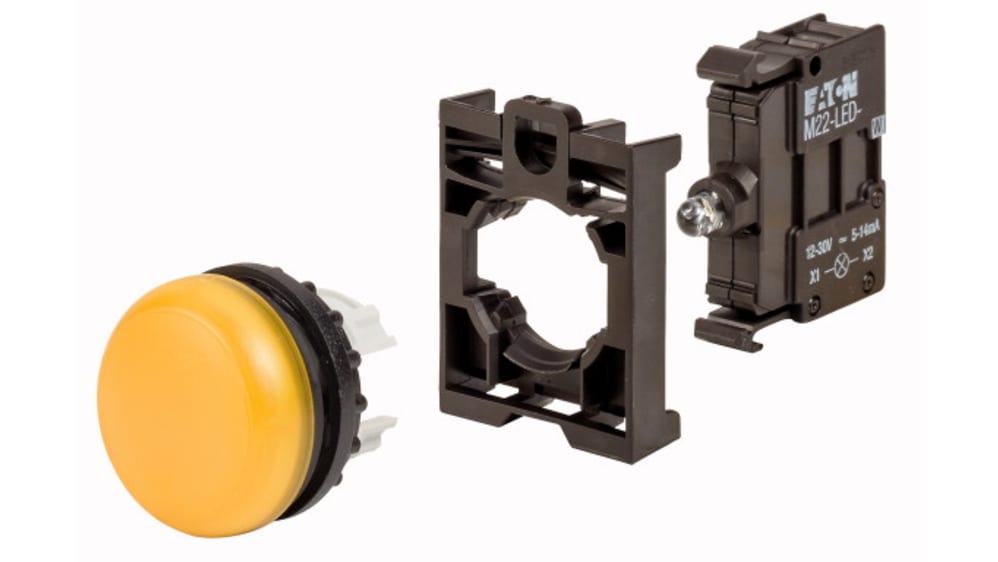 78639217 M22-L-Y+M22-A+M22-LED-W | Eaton, RMQ Titan M22, Flush 