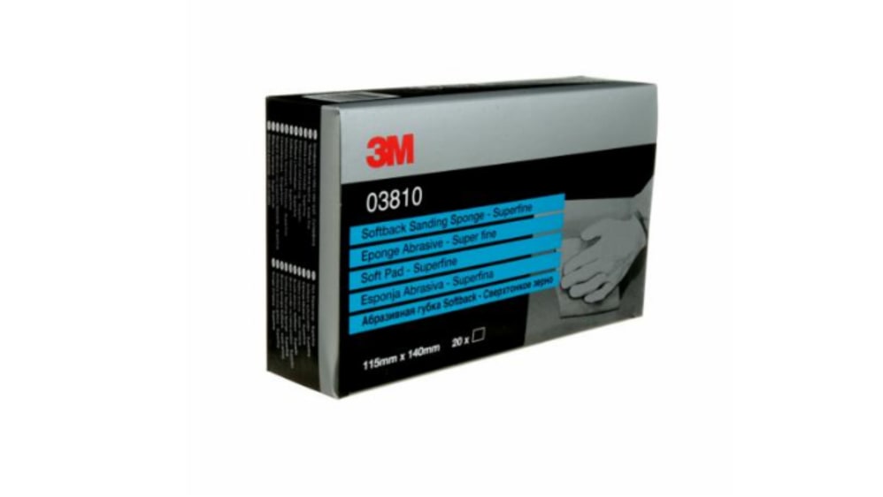 03810 3M P500 Grit Super Fine Abrasive Sheets 140mm x 115mm RS