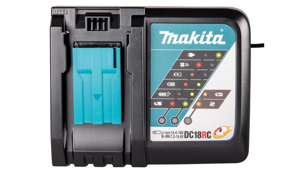 Chargeur DC18WA Pour Batteries Makita Série G 14,4V-18V - Compatible BL1413G, BL1813G, BL1840G… - Entrée 100-240V - 1