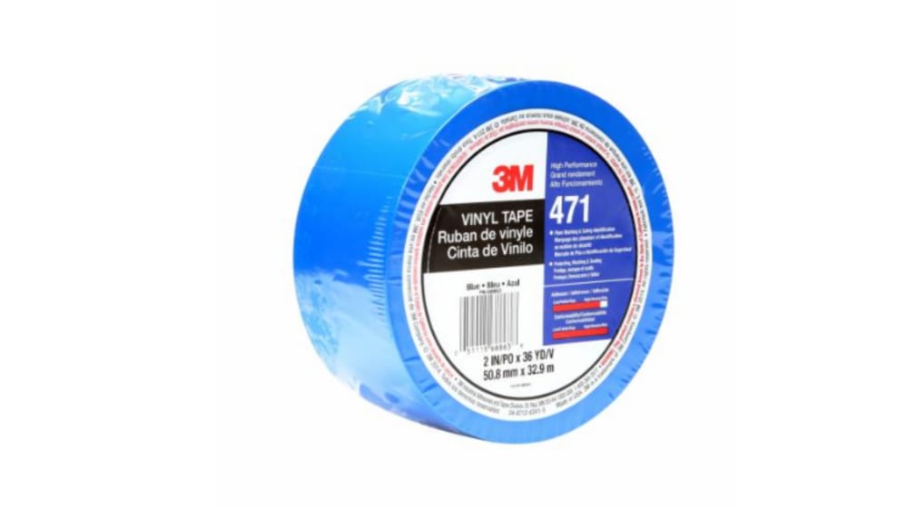 471 | 3Mレーンマーキングテープ 青 ビニール, 50mm x 33m | RS 471 | 3Mレーンマーキングテープ 青 ビニール, 50mm x 33m | RS