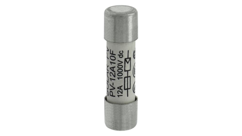 Eaton 管ヒューズ 12A 10 x 38mm 1kV dc PV-12A10F | RS Eaton 管ヒューズ 12A 10 x 38mm 1kV dc PV-12A10F | RS