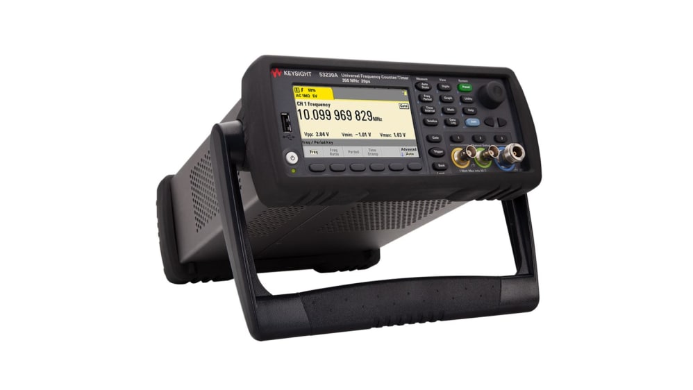 Keysight Technologies 周波数カウンタ, 0 Hz ～ 350MHz 表示, 12 桁