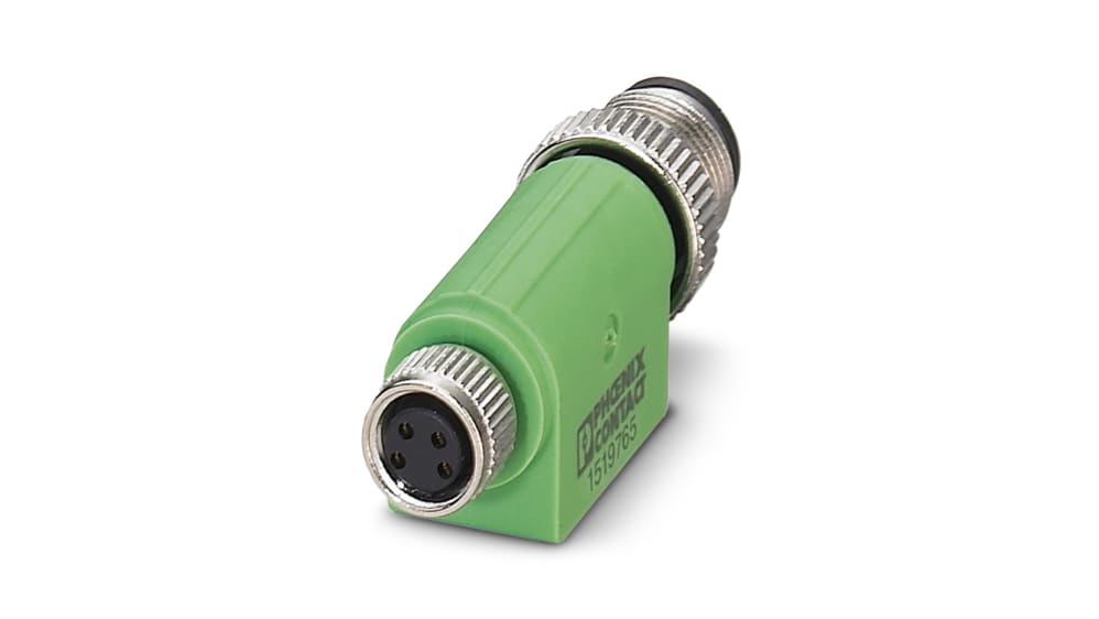 1519765 | Phoenix Contact Rundsteckverbinder Adapter, M12, 4-polig  