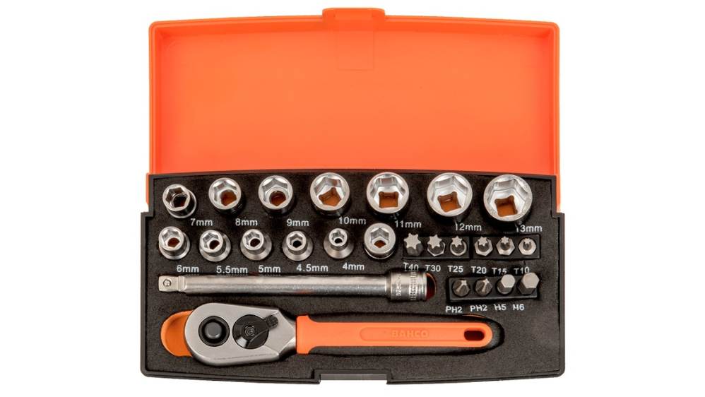 Bahco ソケットセット 1/4 in 25ピース 標準 SL25 | RS