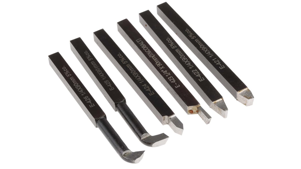 RS PRO 旋盤アクセサリ, 旋盤工具ビット, 6個 | RS
