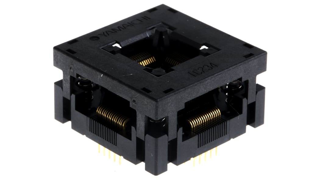IC234-0644-027N | 山一電機 QFP ICソケット, 64-ピン, 0.5mm ピッチ