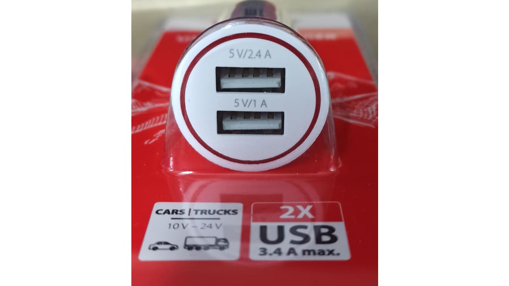 Hirschmann Dual-USB Zigarettenanzünder Ladegerät, 10 → 16V dc