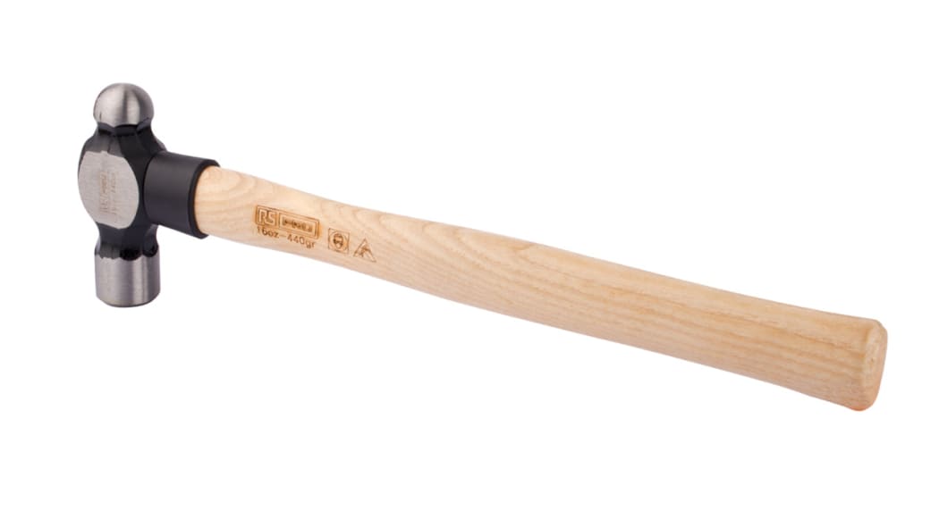 RS PRO Steel Ball-Pein Hammer with Wood Handle, 528g