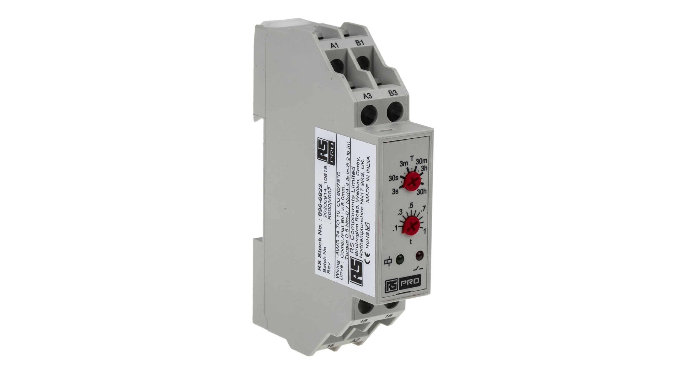 Relais temporisé modulaire 24V / 220V à 19€