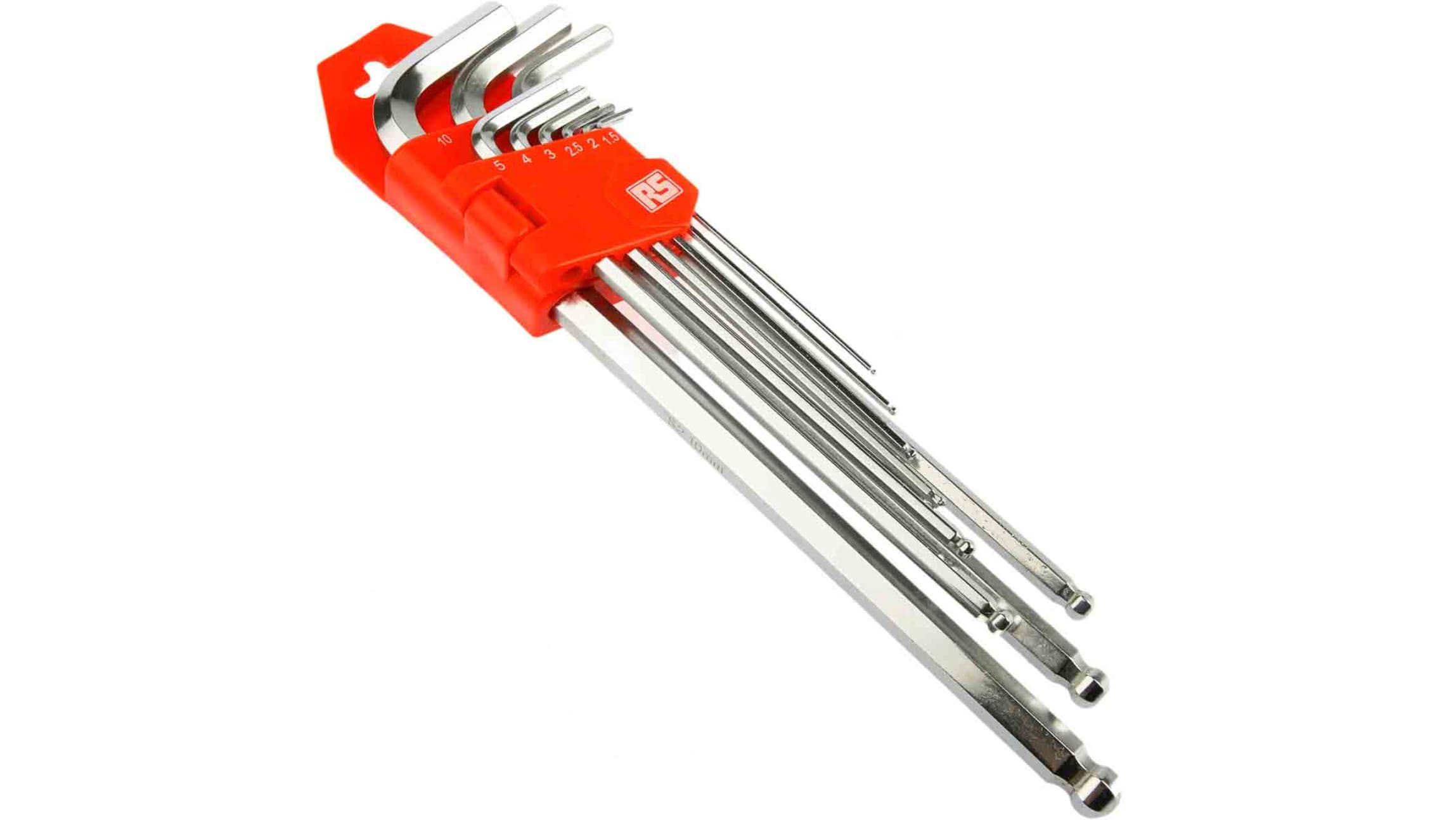 RS PRO 15 piece L Shape Metric Hex Key Set, 1.27 → 10mm