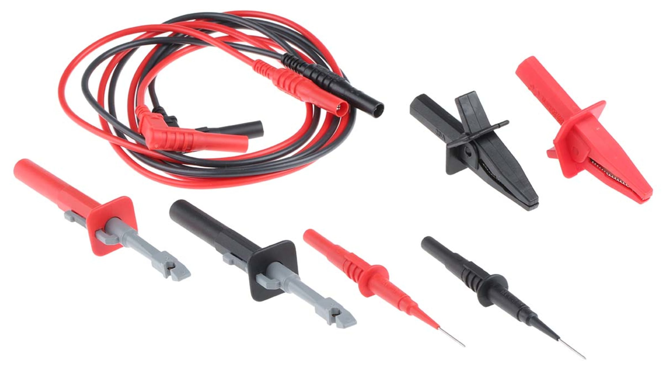 Sonde de test pour sonde multimètre Teste Leads pour câble de fil multimètre  avec pince Alligator Needle Tip Feeler Test Lead Kits