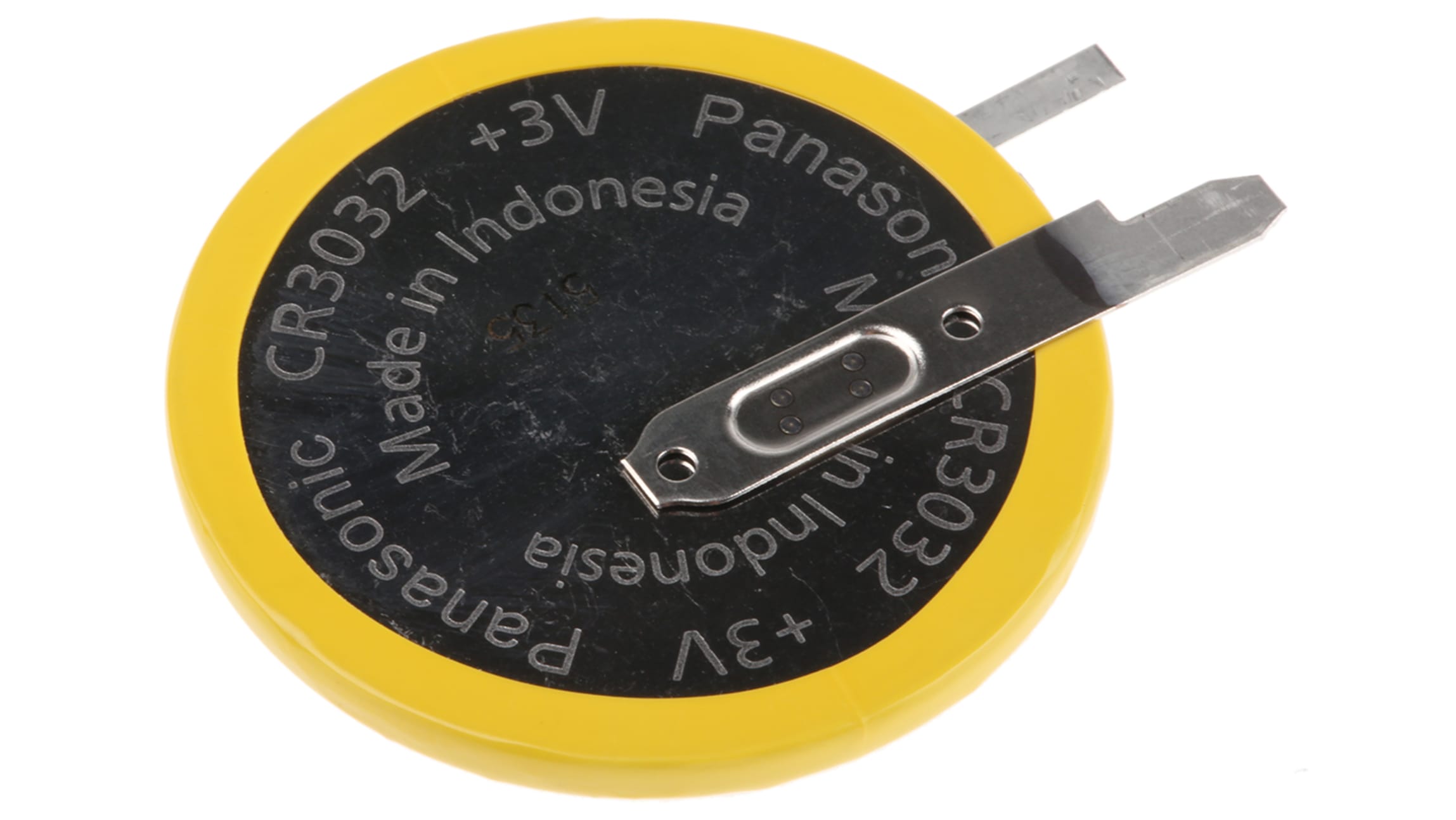 Pila de botón CR2025, 3V, 165mAh, litio - dióxido de manganesoterminal tipo  PCB