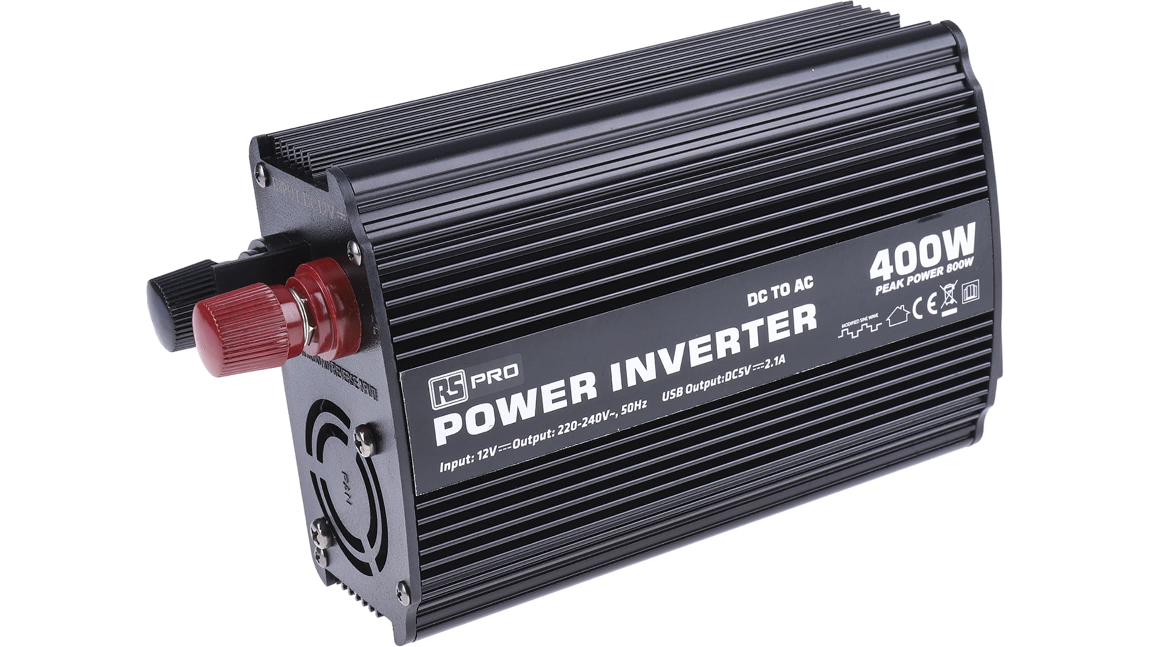 RS PRO Spannungswandler, 12V dc / 230V ac 100W Modifizierte