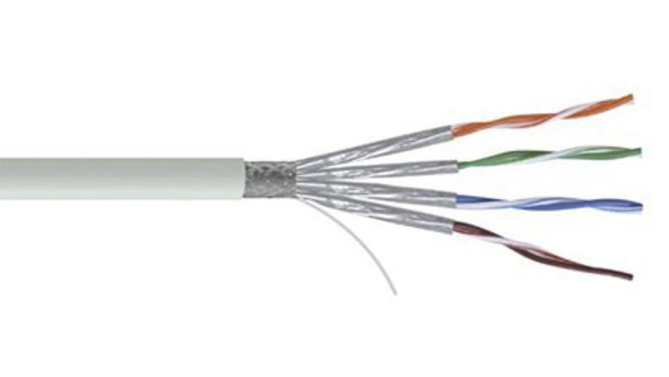 Cable Ethernet Cat7 S/FTP Belden de color Gris funda de LSZH