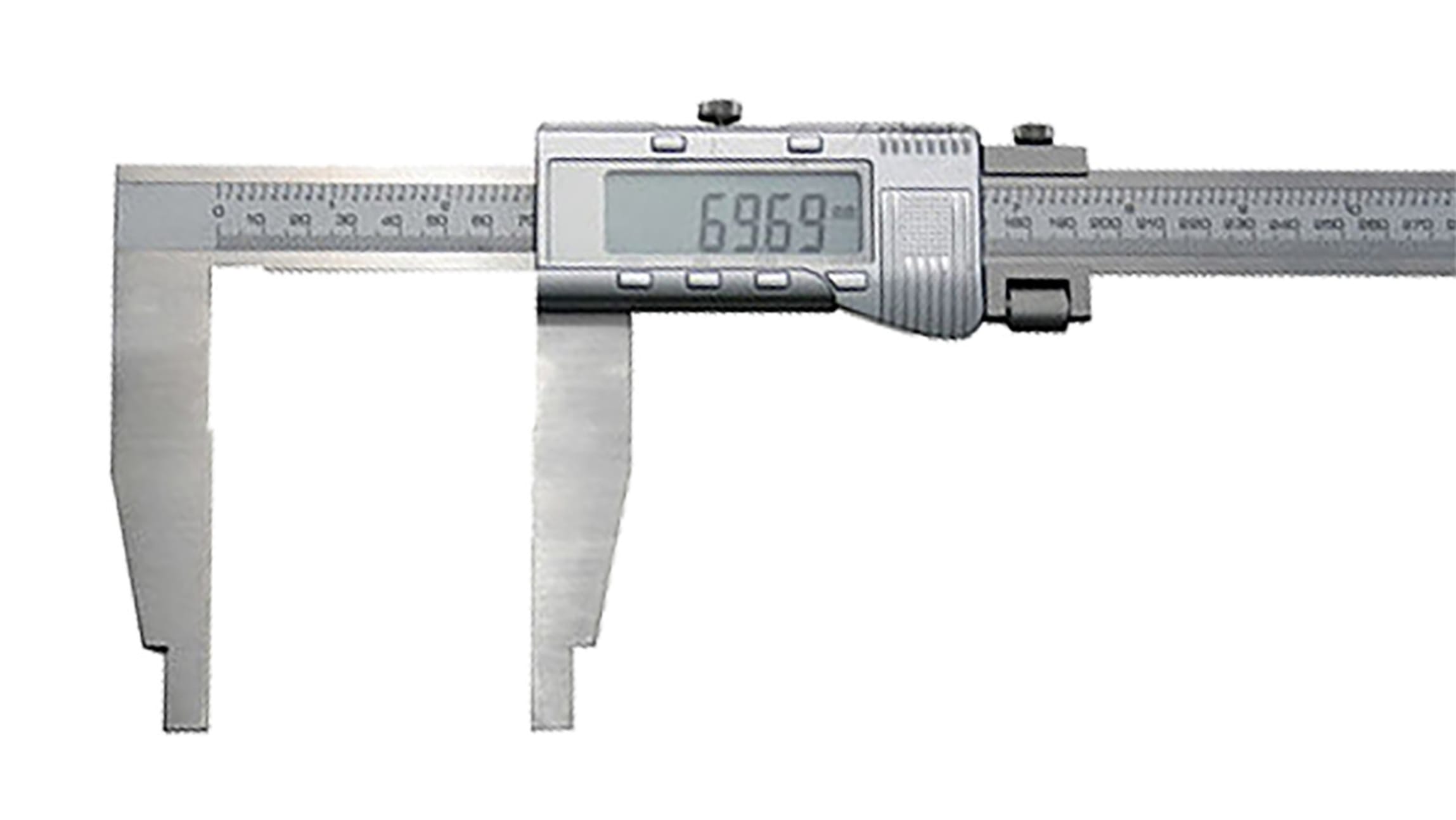 RS PRO Digitaler Messschieber Zöllig, metrisch 1000mm, 40Zoll / ±0,02 mm