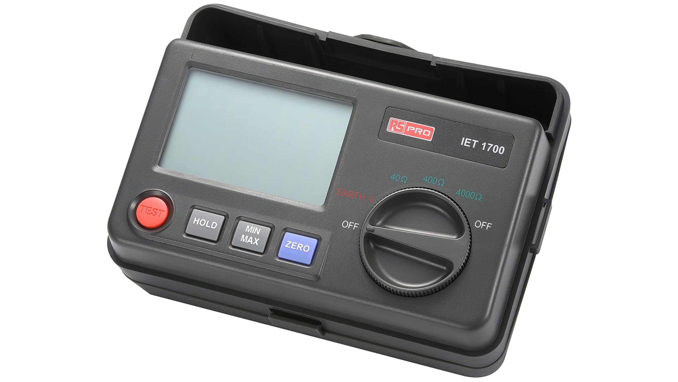 Testeur de résistance de terre IET1700 RS PRO, LCD, Etalonné RS