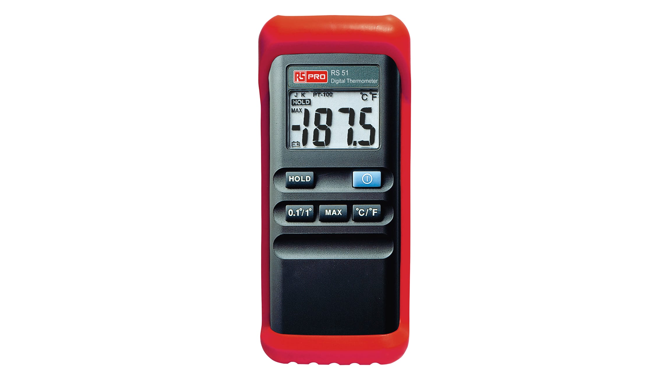 Termometro digitale RS PRO, sonda K, +1300 °C, +1999 °F max , Cert. ISO