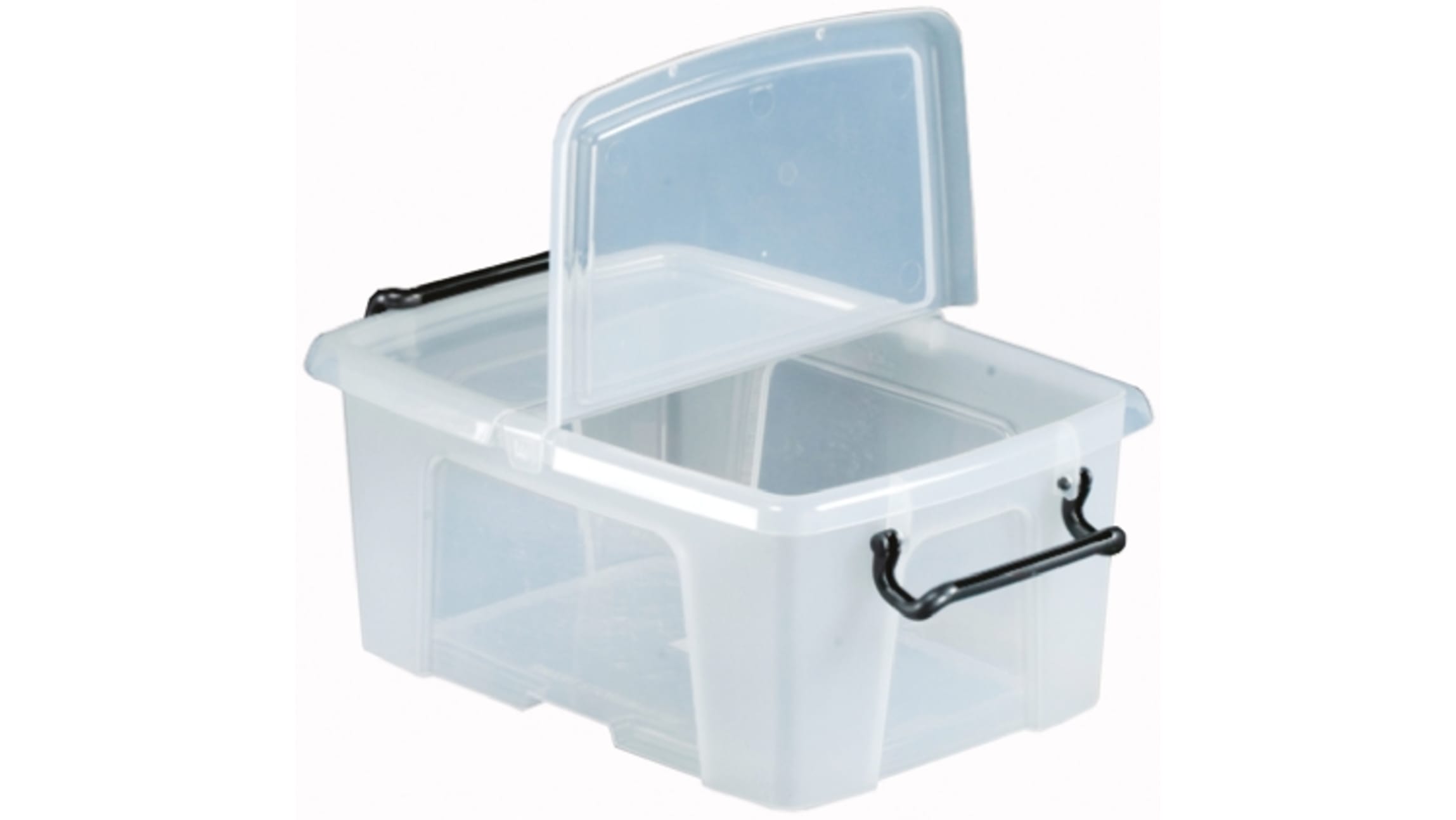 RS PRO 50L Transparent Polymer Large Storage Box, 230mm x 450mm x 700mm