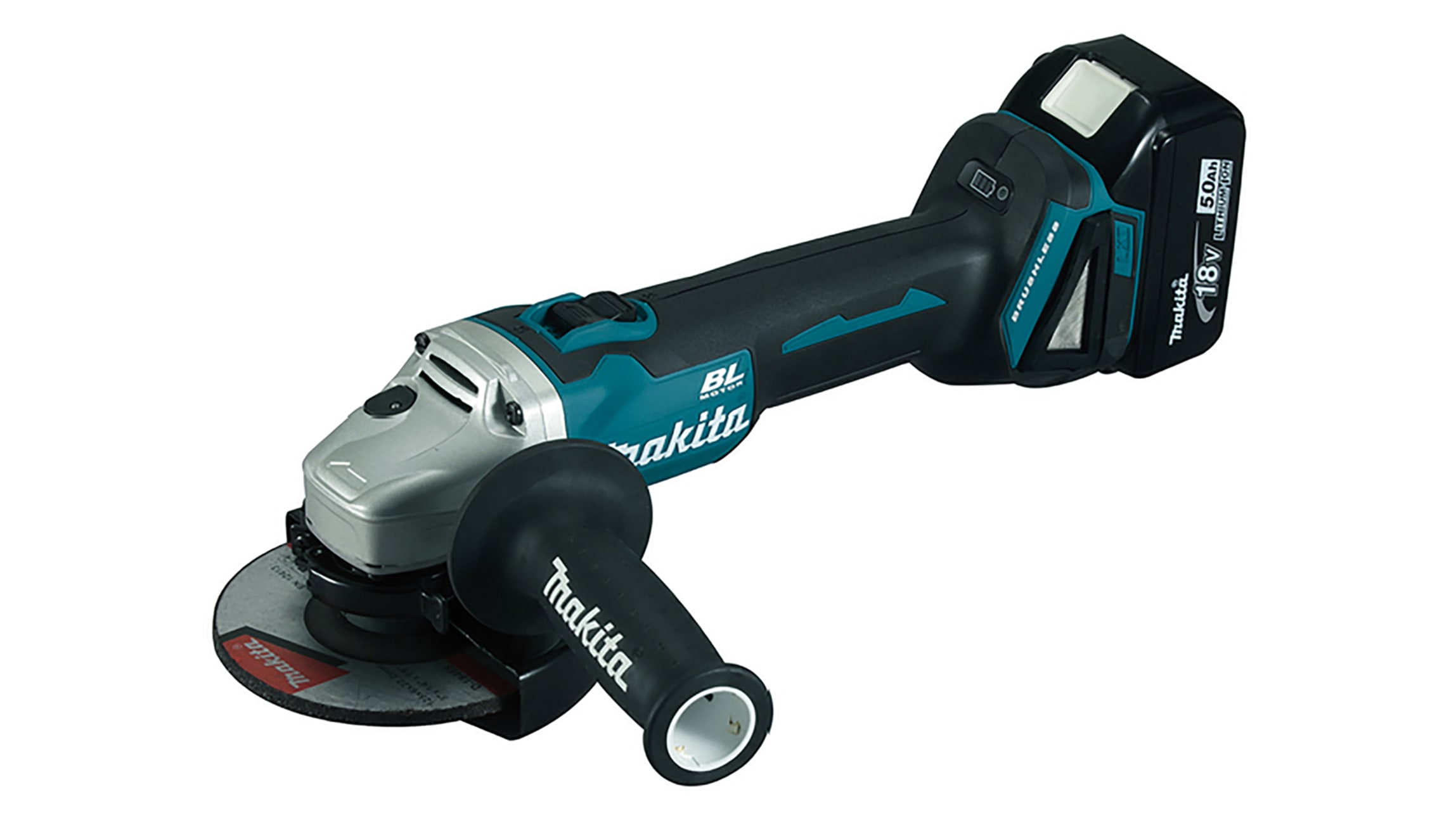 Makita DGA513RTJ Amoladora 18V 125mm valocidad variable 2x5Ah baterías »  Pro Ferretería